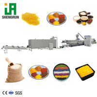 Machine d'extrusion de riz artificiel fortifié, ligne de production complète de riz artificiel nutritif, machine automatique à couscous et riz
