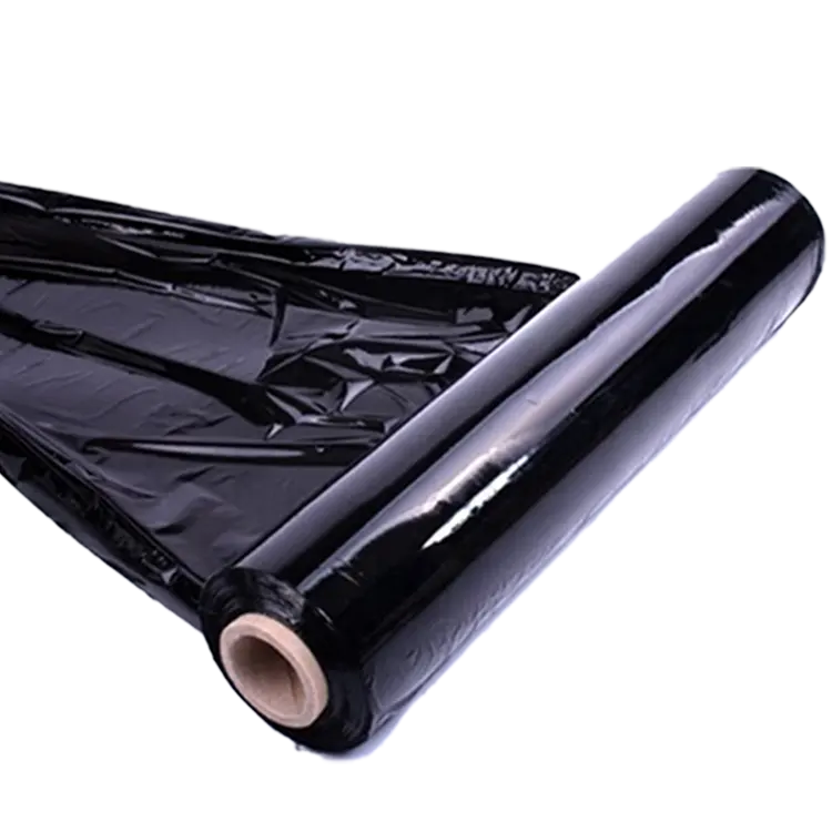 Industrial Grade Black Cling Film Roll palete estiramento filme envoltório psiquiatra para móveis