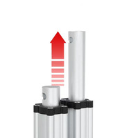 Actionneur linéaire DC étanche 24V 12V 1000N=100KG personnalisable pour système d'automatisation domestique
