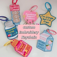 Porte-clés mousqueton personnalisé avec logo brodé, motif chien ou cochon, mignon, écologique, en alliage de zinc, forme 3D, couleur personnalisable, promotionnel pour entreprises