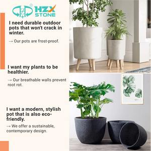 Macetas de Magnesio Duraderas Tipo Flor, Combinación de Macetas para Plantas, para Hogar y Hotel, Venta Directa de Fábrica HZX - Product Image 5