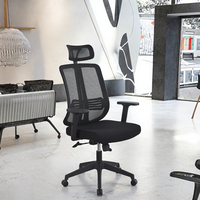 Chaise de bureau ergonomique moderne de haute qualité, pivotante, inclinable, à dossier haut, avec cadre en plastique, pour le bureau, la maison, les conférences