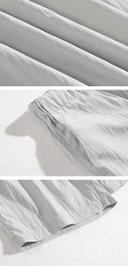 Ensemble de t-shirts POLO d'été décontractés pour hommes, manches courtes avec col ample, méthode de tissage en tricot - Product Image 6