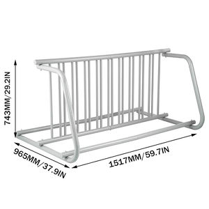 Portabicicletas de suelo Soporte de estacionamiento de bicicleta de metal Portabicicletas de doble cara Gird - Product Image 5