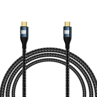 Fil en nylon de charge de conversion de données haute puissance 480Mbps PD 240W USB c à type c câble de données mâle pour ordinateur portable de téléphone intelligent