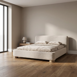 <span class=keywords><strong>Lit</strong></span> double moderne <span class=keywords><strong>de</strong></span> luxe français, grand format, blanc, en sherpa, pour chambre principale, villa, appartement, <span class=keywords><strong>avec</strong></span> tête <span class=keywords><strong>de</strong></span> <span class=keywords><strong>lit</strong></span> - Product Image 1
