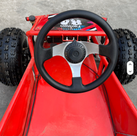 Go Kart Todoterreno con Volante, 212cc, 4 Tiempos, 7.5hp, Llantas de 10 Pulgadas, Buggy de Carreras para Adultos y Niños, Kart Todoterreno para Exteriores