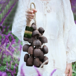 Wholesale Handmade Natural Fruit Shell Bell Wind Chime For Homestay Yard Home Decoration And Meditation - Product Image 3
