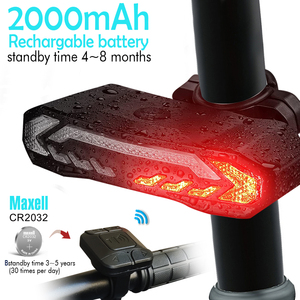 Actory-luz trasera para bicicleta con control remoto, luz antirrobo recargable, venta directa - Product Image 4