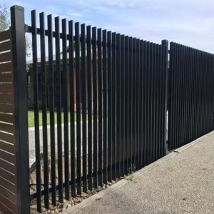 Clôture de soudage à <span class=keywords><strong>lame</strong></span> en aluminium 1.8m de haut 2.4m de long Australian Garden Security Swimming Pool Boundary Wall Anti-Climb Clôture - Product Image 3