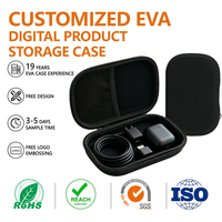 Étui de rangement personnalisé en EVA pour produits numériques, sac de transport rigide antichoc pour appareils électroniques, avec logo en relief, usine OEM/ODM