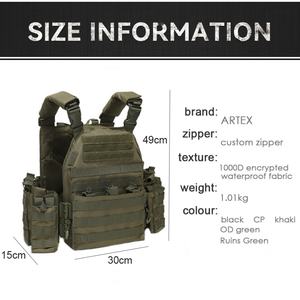 Oxford Fabric Plate Carrier Vest Waterproof <b>Security</b> <b>Equipment</b> Outdoor Camouflage Shooting Hiking Tactical Gear Tactical Vest - Product Image 5