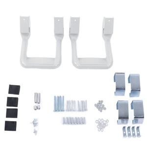 Getitall Aluminum Truck Side Steps <b>Black</b> 2-Pack With Mounting <b>Brackets</b> For Pickup Trucks - Product Image 4