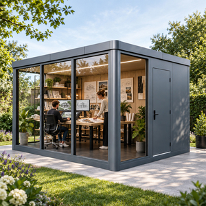 Studio d'enregistrement extérieur <span class=keywords><strong>en</strong></span> aluminium Vestael pour podcast, voix off, pratique musicale et <span class=keywords><strong>création</strong></span> privée - Product Image 1