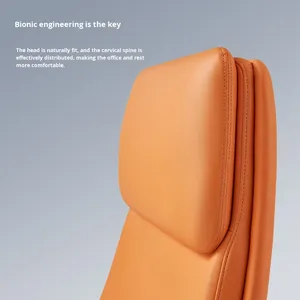 Modern Contemporary High Back Executive <strong>Leather</strong> Ergonomic Office <strong>Chair</strong> with <strong>Swivel</strong> Revolving Function for Home Office School Use - Product Image 3