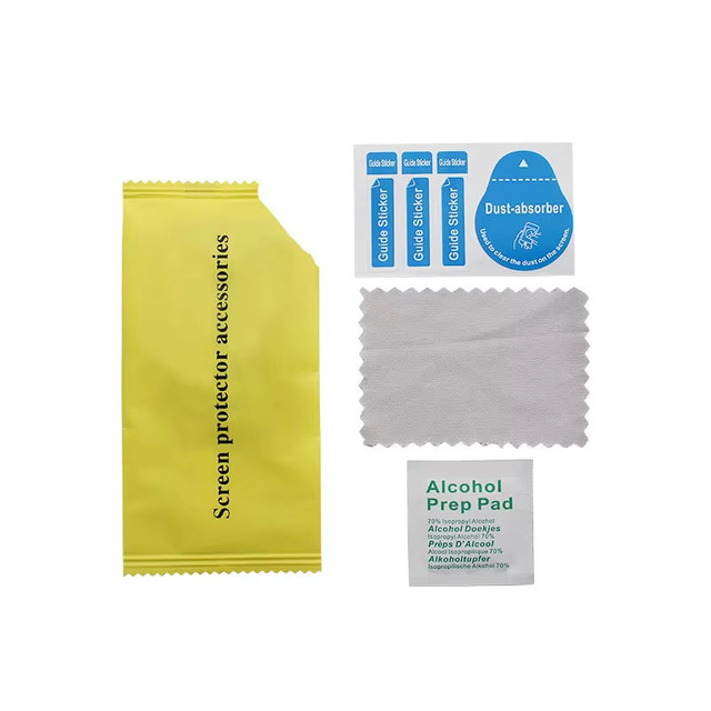 Plastic Screen Protector Installation Tool and Patch Cleaning Kits for Mobile Phone Tempered Glass Mobile Phone Accessory