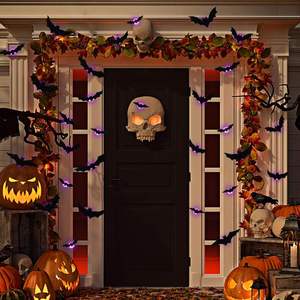 Paquete de 36 Murciélagos Decorativos de Halloween para Pared, Adhesivos 3D con Luz, Murciélagos de Madera Reutilizables de Diferentes Tamaños para Decoración de Interiores, Ventanas y Dormitorios - Product Image 3