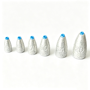 Plombs de pêche en plomb avec noyau en ligne souple, lestes encastrés pour la pêche au bar - Product Image 3