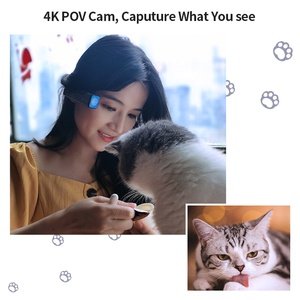 Mới ep7 POV phát trực tiếp vlog kỹ thuật số 4K UHD Zoom họp máy ảnh đeo được - Product Image 2