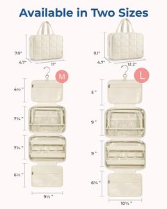 Bolsa de Maquillaje Personalizada para Viaje, Bolsa de Cosméticos Acolchada, Bolsa de Aseo Portátil para Viaje con Organizador de Joyas - Product Image 6