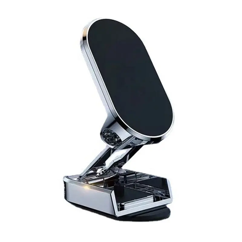 720 Rotate Metal Magnetic Car Phone Holder Foldable Universal Mobile Phone Stand Air Vent Magnet Mount GPS