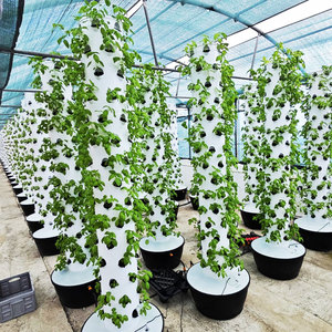 Système de culture hydroponique en tour intelligent pour serres agricoles avec pompe de dosage automatique et circulation d'eau automatisée - Product Image 4