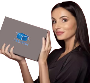 Boîte cadeau pour soins de la peau avec logo personnalisé, couvercle et base bleus, emballage <span class=keywords><strong>en</strong></span> carton rigide avec rembourrage <span class=keywords><strong>en</strong></span> papier déchiqueté - Product Image 6