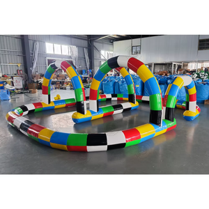 Pista Inflable para Karts, Pista de Carreras Inflable para Go Karts, Pista Inflable para Didi Car, Juego de Carreras Divertido para Niños al Aire Libre - Product Image 4