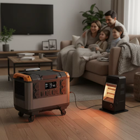 Générateur solaire portable 3000W 2688Wh LiFePO4, station d'alimentation à onde sinusoïdale pure, générateur d'énergie solaire d'urgence pour la maison, le camping en plein air