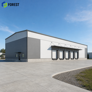 Entrepôt de stockage modulaire en acier galvanisé durable, grande structure industrielle à portée libre pour le stockage de marchandises - Product Image 1