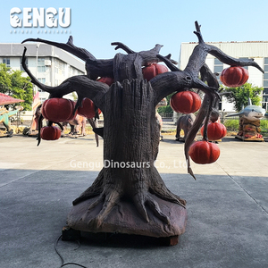 Halloween bí ngô cây bí ngô trang trí đèn lồng mô phỏng cây hoạt hình - Product Image 6