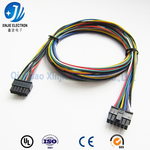 औद्योगिक नियंत्रण के लिए उल प्रमाणित कस्टम मल्टी-कलर मल्टी-पिन वायर हार्नेस, औद्योगिक नियंत्रण के लिए काले कनेक्टर के साथ रंग-कोडित वायरिंग असेंबली - Product Image 2
