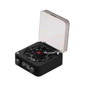 Custom <b>Mini</b> Portable Turntable Retro Vinyl <b>Record</b> <b>Player</b> Wave Pattern BT Desktop Audio <b>Player</b> - Product Image 6