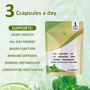 OEM ODM Multi Vitamins Capsules Peppermint Flavor Dietary <b>Supplement</b> for Immune Defense and Promote Energy for Adult - Product Image 5