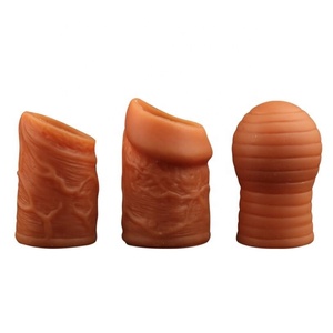 <span class=keywords><strong>Super</strong></span> suave hombre sexy juguetes reutilizable la ampliación pene extensor mangas - Product Image 4