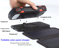 Chargeur de batterie de téléphone portable solaire pliable étanche Trend 24000mAh USB, panneaux solaires, énergie solaire pour la randonnée, micro USB