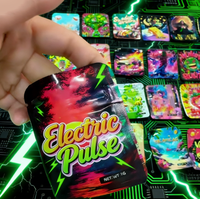 Nouvelles pochettes Mylar verticales de 3,5 g, biodégradables et durables, pour bonbons, snacks, lait, aliments en conserve, avec logo personnalisable