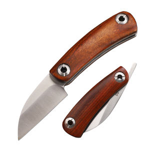 Todos los estados <span class=keywords><strong>Legal</strong></span> D2 Acero EDC Cuchillo plegable Manual Abierto Cuchillos de bolsillo para acampar al aire libre con mango de madera - Product Image 1