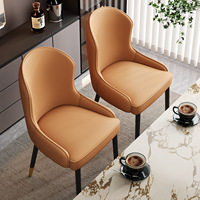 Tables de salle à manger domestiques, chaises souples de luxe léger avec dossier, sensation haut de gamme, pour hôtels et restaurants, nouvelles chaises de table commerciales