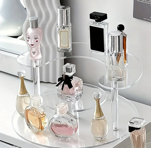 Rak Parfum Akrilik Kustom, Rak <span class=keywords><strong>Display</strong></span> Bertingkat, Kotak Penyimpanan, Stand <span class=keywords><strong>Display</strong></span> Meja Bertingkat untuk Toko Roti, Butik, Rumah, dan Toko Ritel - Product Image 3