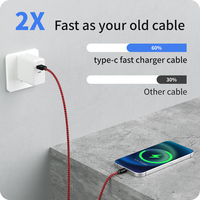 Le câble de chargement de données USB C prend en charge la charge rapide et la transmission de données Câble de chargeur rapide de type c