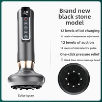 Appareil électrique Gua Sha certifié CE avec batterie intégrée, pierre Bian personnalisée, compresse chaude, ventouses chauffantes et brosse de massage des méridiens