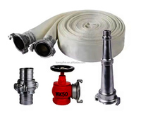 Storz selang api putih ukuran 1.5 inci x 30meter, dengan pipa air kopling Storz aluminium tembaga untuk katup hidran api dan
