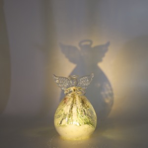 Bola De Navidad Conmemorativa 'Tengo Un ángel En El Cielo' - Adorno Para árbol O Tumba, Transparente