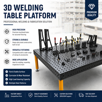 Table de soudage nitrurée usinée avec précision, surface de travail 3D flexible à charge lourde, adaptée au soudage de cadres de machines d'ingénierie