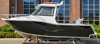 6.25m 21ft bateau en aluminium pêche Offshore bateau d'entrée à cabine ouverte