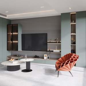 Meuble TV pratique et élégant pour la maison, design moderne avec de grands compartiments de rangement pour le salon et l'appartement - Product Image 2