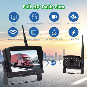Sistema DVR AHD Inalámbrico de <span class=keywords><strong>7</strong></span>/9/10 Pulgadas, Cámara de Tablero Cuádruple Integrada de <span class=keywords><strong>360</strong></span>°, Pantalla OLED, Certificación ROHS, 720p, para Camiones y Remolques, 1 Año de Garantía - Product Image 5