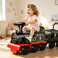 Train Électrique Musical Lumineux pour Enfants, Jouet d'Amusement Personnalisé OEM, Cadeau d'Anniversaire pour Enfants