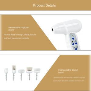 Spa Machine Deep Cleaning Electric Exfoliating <strong>Rotating</strong> Massage <strong>Device</strong> 5 in 1 Face Cleaner Scrubber Facial Cleansing Brush - Product Image 5